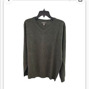 Apt 9 Hunter Green Cashmere Cable Sweater